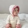 Chapéu de Bebê Primavera e Outono Estilo Coreano Chapéu de Aba Larga Estilo Corte Fofo para Bebês e Crianças Pequenas para Uso ao Ar Livre Chapéu à Prova de Vento com Proteção para as Orelhas Quente para Bebês de Poucos Meses