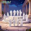 Nuevo producto transfronterizo: Figurillas romanas creativas de doce figuras, accesorios decorativos DIY, adornos para coche y escritorio en miniatura