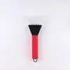 Pala de Nieve de Plástico para Coche, Raspador Portátil de Hielo para Cristales de Coche, Raspador de Hielo con Funda de Goma, Herramienta de Descongelación y Eliminación de Nieve