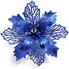 Transfronterizo Nuevo 16cm Calado Polvo Dorado Guirnalda de Flores Ratán DIY Flores Decorativas Accesorios para Árbol de Navidad Colgante