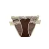 Belleza Lechecita~ Calzones de encaje sexys e inocentes para mujer, de tiro bajo, corte alto, transpirables, entrepierna de algodón puro, bragas de triángulo