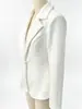 Estação independente desejo Amazon nova temporada outono e inverno moda cor sólida textura temperamento simples terno de trabalho jaqueta feminina