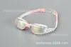 Gafas de natación para niños para Amazon transfronterizo, gafas de natación de silicona con puente nasal de una sola pieza, antivaho, impermeables, color degradado, gafas de natación unisex