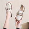 Zapatos de mujer de cuero genuino 2022 nuevos zapatos de una sola capa jk Lolita zapatos pequeños de cuero combinan con todo lazo retro mocasines de suela suave