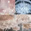 Guirnalda floral de boda, flores de glicina artificiales, decoraciones de enredadera de hortensias, enredadera de flores falsas, flores de plástico colgantes, flores de seda para decoración de techo