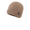 Nuevo Gorro de Felpa Estilo Japonés para Mujer, Cálido para Otoño e Invierno, Tejido de Color Sólido, Gorro Simple Versátil, Gorro de Punto para Proteger Orejas, Moderno