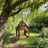 Casa de pájaros colgante estilo rústico transfronterizo Alimentador de pájaros