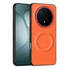 Funda para Teléfono Móvil Adecuada para Honor Magic8Pro Funda Protectora de Lujo de Negocios para Magic7Pro Succión Magnética Cuero Liso Magic 8