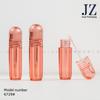 Jinze Order Tubo de Brillo Labial Redondo Transparente Rosa 3.3ml Material de Empaque Plástico