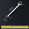 Chave de Duplo Uso com Acabamento Espelhado Nº 13, Chave Nº 14, Ferramentas para Reparo Automotivo, Chave de Boca Dupla Flor de Ameixa, Ferramenta para Reparo de Celular, Chave de Duplo Uso