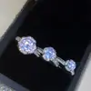 Anel de amor de engajamento criativo Versa ins Famoso da Internet popular micro-incrustado moda europeia e americana anel de diamante de quilate feminino