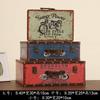 Caja de madera portátil vintage al por mayor, objeto antiguo de hierro nostálgico, modelo, accesorios de fotografía, restaurante, tienda de ropa, escaparate, piso
