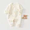 Roupas para Bebê Recém-Nascido, Macacões Acolchoados de Outono e Inverno, Roupas de Proteção para a Barriga de Bebê Recém-Nascido, Tipo A de Algodão Puro Roupas Térmicas