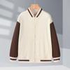 Terno de beisebol pesado, novo, algodão oxigênio, grosso, super macio, com estampa de ombros soltos, cardigan Ogo, estilo universitário, casaco, suéter