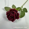 Rosa Artificial Rosa de Flanela Amante de Rosas Rosa Pérola Rosa casamento Salão de Casamento Arranjo de Flores Exibição Doméstica Atacado