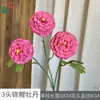 Peixe Koi de 3 Cabeças com Peônia, Peixe Koi Dragão com Crisântemo, Adereços Frescos para Fotografia de Casamento, Arranjo de Flores, Flores de Seda, Guia de Caminho para Palco, Flores Artificiais