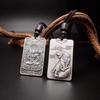 Collar Colgante Cuadrado del Zodiaco de Plata Pura 999 Sterling, Colgante de Divinidad Guardiana de los Doce Signos del Zodiaco Vintage para Hombres y Mujeres, Plata del Año de Nacimiento
