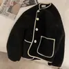 Tienda Tiktok Shopee Transfronteriza Abrigo de Lana de Cordero para Mujer 2026 Invierno Holgado Lana de Cordero Engrosada Chaqueta Top