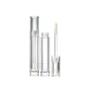 Pedido del Fabricante: Tubo Redondo, Completamente Transparente, Hueco para Brillo de Labios, 4ml, Material de Empaque de Plástico