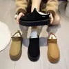 Nuevas botas de nieve para mujer de talla grande de comercio exterior, novedad otoño e invierno 2026, de suela gruesa, forradas de felpa, engrosadas, cálidos zapatos de algodón para mujer