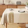 Toalha de Mesa à Prova d'Água e de Óleo, Sem Lavagem, Estilo Wabi-Sabi, Luxo Leve, Ambiente de Alto Padrão, Toalha de Mesa Estilo Vintage, Jogo Americano Retangular