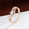 Anillo nuevo de moda personalizado simple estilo coreano nicho ins hueco incrustado circonita diario versátil elegante