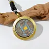 Colgante de Moneda Shanggui, Moneda de Cobre de Cinabrio Genuino, Moneda Antigua de Imitación, Moneda de los Cinco Emperadores de Cobre Puro, Moneda de Cobre Bagua, Cáscara Protectora, Acero de Titanio
