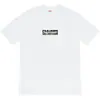 Camiseta Unisex de Manga Corta Supreme Trendy Streetwear Milán Algodón Puro Peso Pesado Clásica Suelta Versátil con Letras
