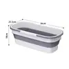 Cubo para Mopa Plegable, Cubo Plegable Portátil de Gran Capacidad, Cubo de Plástico Retráctil, Cubo Plegable con Drenaje Manos Libres