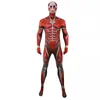 Disfraz Cosplay de Attack on Titan para Hombre, Mono de Titán Musculoso Ajustado
