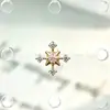 Aretes Serie Oro Rosa F136 Aleación de Titanio 2 Piezas G23 Titanio Rosca Interna Zirconia Studs Labret Aretes Joyería para Piercing