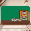 Alfombra Absorbente de Baño Abstracta de Dibujos Animados Tapete Antideslizante para Inodoro Alfombrilla para Pies de Entrada Barro de Diatomeas Secado Rápido Resistente a la Suciedad Fácil de Limpiar