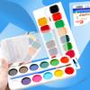 Pigmentos de Acuarela Sólida de 12 Colores aptos para Lavar Pigmentos Semi-secos Pintura Infantil Graffiti Acuarelas de Bellas Artes