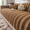 2026 Novo Almofada de Sofá Estilo Creme Chenille Capa de Sofá Universal para Todas as Estações Almofada de Assento com Toque Luxuoso e Sofisticado