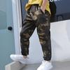 En Stock Pantalones Camuflados de Algodón Puro para Niños Transfronterizos Pantalones Cargo Militares de Verano para Estudiantes Pantalones Largos de Primavera y Otoño para Niños