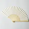 Abanico plegable blanco papel blanco abanico diy pintura 7 pulgadas pintura infantil jardín de infantes hecho a mano garabato abanico de colores