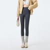 Pantalones de tiburón cepillados de otoño para mujer, pantalones de yoga para usar al aire libre, cintura alta, ajustan el abdomen, levantan los glúteos, look blanco adelgazante, leggings de estilo largo