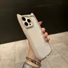 Capa de Celular de Resina com Orelha de Gato para Comércio Exterior 16E Adequada para Apple 18Promax Simples 14/13 Cobertura Total 17 Anti-Queda 78