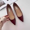 Zapatos de Mujer Estilo Francés Sexy Puntiagudos Altura 5cm Boca Baja Combinan con Todo Elegantes Costura de Dedo Expuesta Zapatos de una Sola Capa Moda de Commuter para Mujer