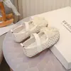 Zapatos de Cuero para Niñas Malla Hueca Transpirables Suela Suave Zapatos para Niños Pequeños Estilo Primavera/Verano 2026 Zapatos Infantiles Zapatos de Princesa para Bebé Niña Modernos