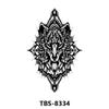 Tbs Adesivos de Tatuagem Coloridos Transfronteiriços Florais para Braço Preto e Branco Animal Colorido Adesivos de Tatuagem Floral para Homens e Mulheres Adesivos de Tatuagem para Meio Braço