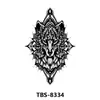 Tbs Cross-Border se especializa en Pegatinas de Tatuaje de Animales en Blanco y Negro y Florales Coloridos para Medio Brazo, Unisex, Estilo Europeo y Americano