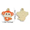 Nuevo Colgante Lindo de Dibujos Animados del Zodiaco con Gota de Aceite Accesorios de Joyería de Aleación para Bricolaje Colgante Decorativo para Tocados y Pendientes