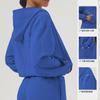 Nueva sudadera deportiva holgada de estilo europeo y americano para el tiempo libre, para fitness, otoño e invierno, para correr al aire libre, para entrenar, con cremallera y capucha.