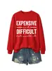 Sudadera de moda casual para mujer de otoño e invierno, costosa y difícil, estación independiente de deseos de Amazon