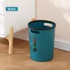 Papelera Personalizable con Logo, Papelera Simple para Baño del Hogar, Nuevo Modelo de Papelera Circular para Oficina con Aro de Presión