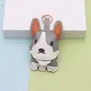 Nuevo Colgante de Bolso para Cachorro Corgi, Llavero de Coche de Bulldog de Cuero, Lindo Colgante de Cuero de Corgi