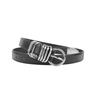 Em estoque Cinto Feminino Design de Nicho High-end Combina com Tudo Decorativo Jeans com Fivela de Pino de Anel de Metal Cinto Preto
