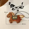 Llavero Colgante de Pony de Dibujos Animados Estilo Chino Muñeco Zodiacal del Año del Caballo Colgante de Bolso Muñeco de Bendición para Regalo de Fiesta
