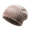 Otoño e invierno Nuevo gorro de punto para mujer estilo coreano holgado circunferencia de cabeza grande gorro tipo pila moda degradado engrosado cálido gorro de terciopelo